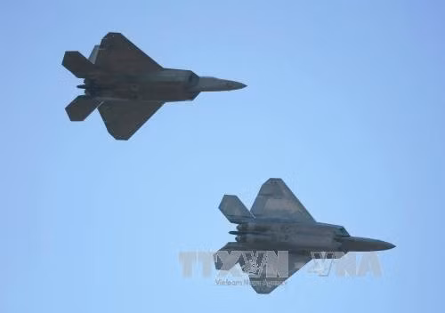 Máy bay tiêm kích F-22 của Mỹ. Ảnh: AFP/TTXVN