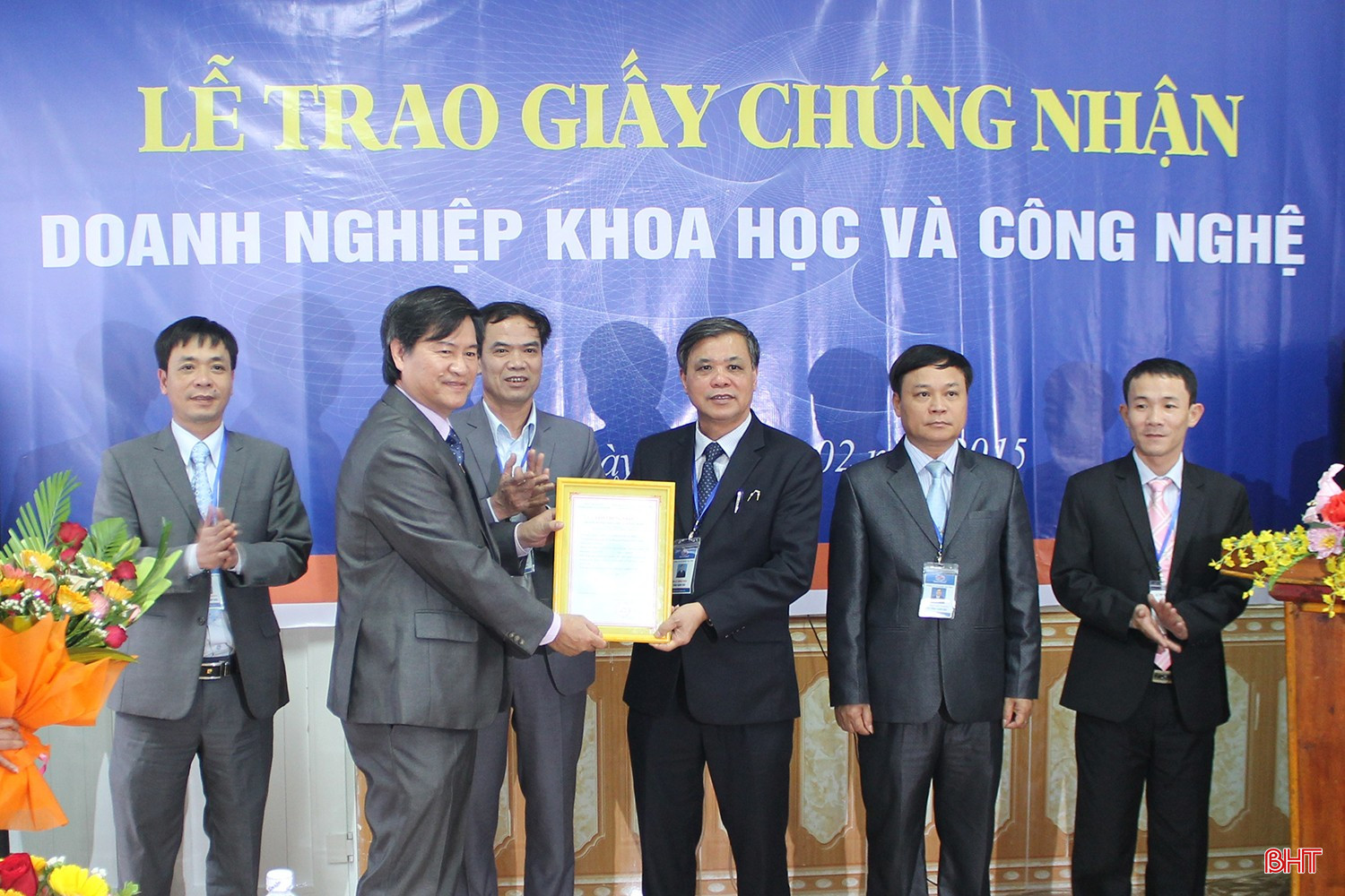 Đơn vị được trao chứng nhận là Doanh nghiệp khoa học và công nghệ. Ảnh tư liệu bqbht_br_2.jpg