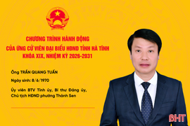 Chương trình hành động của ứng cử viên đại biểu HĐND tỉnh khoá XIX Trần Quang Tuấn 