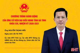 Chương trình hành động của ứng cử viên đại biểu HĐND tỉnh khóa XIX Nguyễn Trọng Hiếu