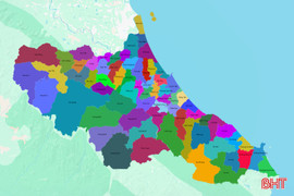 [Infographic]: 69 xã, phường mới sau khi bỏ cấp huyện ở Hà Tĩnh