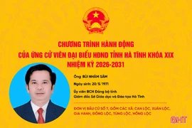 Chương trình hành động của ứng cử viên đại biểu HĐND tỉnh khoá XIX Bùi Nhân Sâm