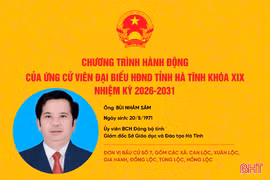 Chương trình hành động của ứng cử viên đại biểu HĐND tỉnh khoá XIX Bùi Nhân Sâm