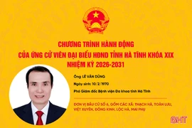 Chương trình hành động của ứng cử viên đại biểu HĐND tỉnh khóa XIX Lê Văn Dũng