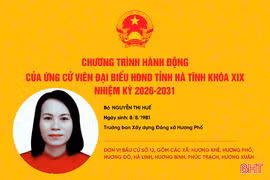 Chương trình hành động của ứng cử viên đại biểu HĐND tỉnh khóa XIX Nguyễn Thị Huế 