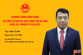 Chương trình hành động của ứng cử viên HĐND tỉnh khóa XIX Trần Tú Anh