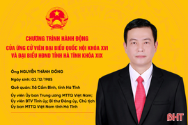 Chương trình hành động của ứng cử viên ĐBQH, đại biểu HĐND tỉnh Nguyễn Thành Đồng 