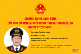 Chương trình hành động của ứng cử viên đại biểu HĐND tỉnh khóa XIX Nguyễn Quốc Hùng