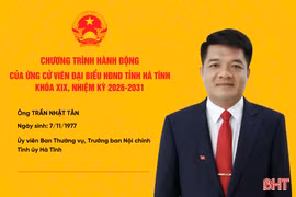 Chương trình hành động của ứng cử viên đại biểu HĐND tỉnh khóa XIX Trần Nhật Tân 