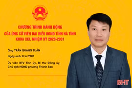 Chương trình hành động của ứng cử viên đại biểu HĐND tỉnh khoá XIX Trần Quang Tuấn 