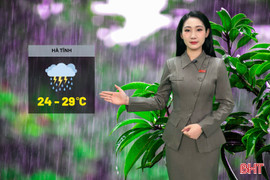 Dự báo thời tiết Hà Tĩnh ngày 25/5: Mưa vừa, có nơi mưa to
