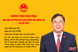 Chương trình hành động của ứng cử viên ĐBQH khóa XVI Phạm Gia Túc