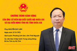 Tận tâm, tận lực, góp phần nâng cao đời sống Nhân dân, xây dựng Hà Tĩnh phát triển nhanh, bền vững