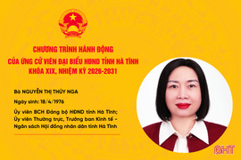 Chương trình hành động của ứng cử viên đại biểu HĐND tỉnh khóa XIX Nguyễn Thị Thúy Nga