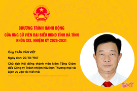  Chương trình hành động của ứng cử viên đại biểu HĐND tỉnh khóa XIX Trần Văn Viết 