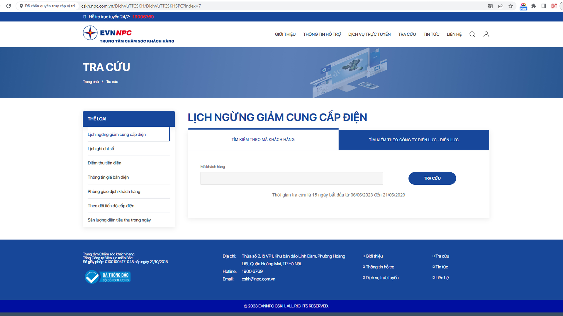 Lịch dự kiến cắt điện TP Hà Tĩnh tối nay và những ngày tới