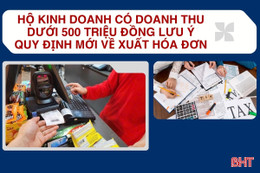 [Motion Graphics] Hộ kinh doanh có doanh thu dưới 500 triệu lưu ý quy định mới về hóa đơn
