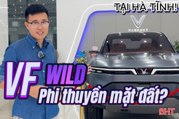 Chiêm ngưỡng "siêu phẩm" bán tải điện Vinfast VF Wild tại Hà Tĩnh