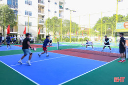 Hơn 200 VĐV tranh tài tại Giải Pickleball tỉnh Hà Tĩnh mở rộng