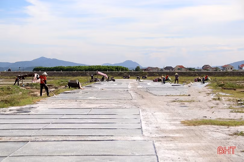 Diêm dân Kỳ Hà nhạt nhòa hạt muối...