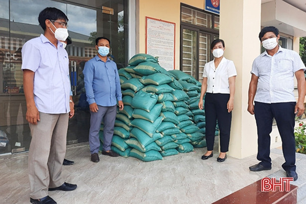 Hỗ trợ 5,5 tấn gạo cho hội viên phụ nữ bị ảnh hưởng bởi Covid-19 ở Thạch Hà