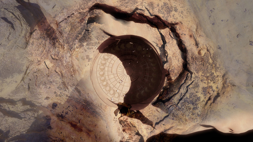 Resort chạm khắc tinh xảo ẩn mình giữa lòng sa mạc