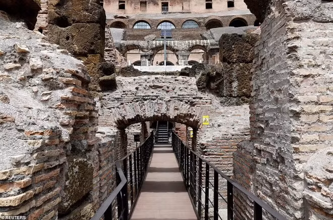 Bước đi trên những đường hầm 2.000 năm tuổi của võ sĩ giác đấu