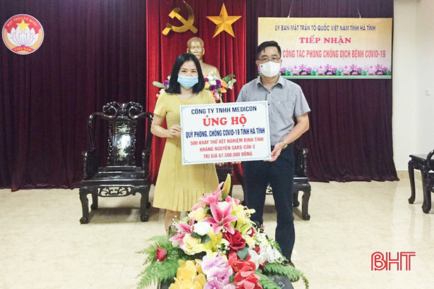 Hơn 80 tỷ đồng hỗ trợ Hà Tĩnh phòng, chống dịch qua kênh MTTQ các cấp