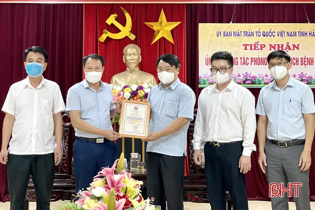 Hơn 80 tỷ đồng hỗ trợ Hà Tĩnh phòng, chống dịch qua kênh MTTQ các cấp