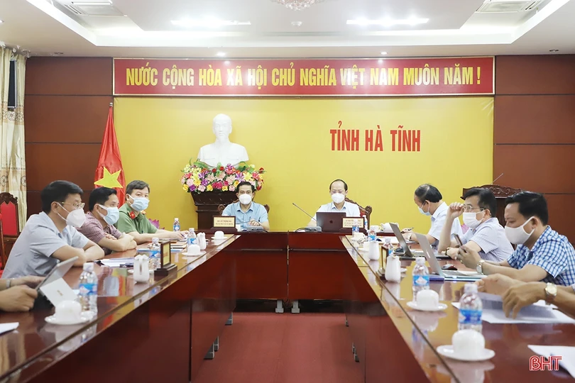 Hà Tĩnh tham gia hội nghị trực tuyến của Chính phủ nhằm gỡ vướng thi công cao tốc Bắc - Nam