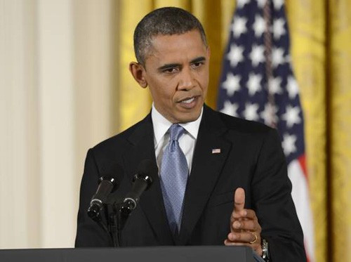 Tổng thống Obama trong cuộc họp báo đầu tiên sau khi tái đắc cử Tổng thống Mỹ nhiệm kỳ 2 (Ảnh: USA today) Tổng thống Obama trong cuộc họp báo đầu tiên sau khi tái đắc cử Tổng thống Mỹ nhiệm kỳ 2 (Ảnh: USA today)