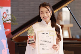 Nữ sinh quê Hà Tĩnh giành giải đặc biệt cuộc thi âm nhạc quốc tế tại Nhật Bản