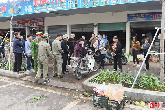 Thiết lập lại trật tự đô thị khu vực chợ TP Hà Tĩnh