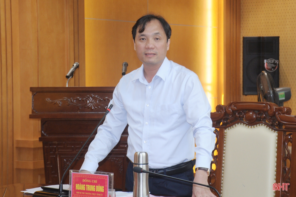 Bám sát kết luận của Trung ương để hoàn thiện Văn kiện Đại hội Đảng bộ tỉnh Hà Tĩnh nhiệm kỳ 2020 - 2025
