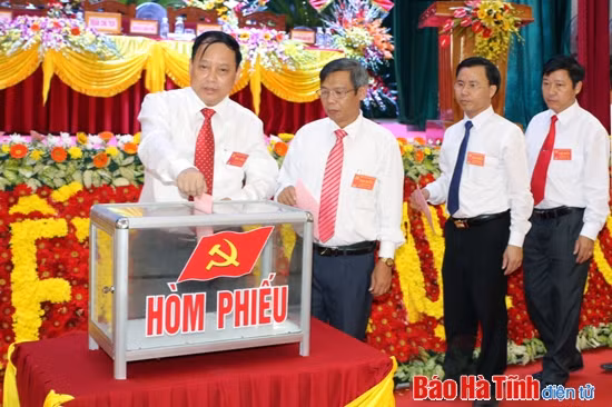 Đảng bộ Hương Khê bầu ông Đinh Hữu Tân giữ chức Bí thư Huyện ủy ảnh 4