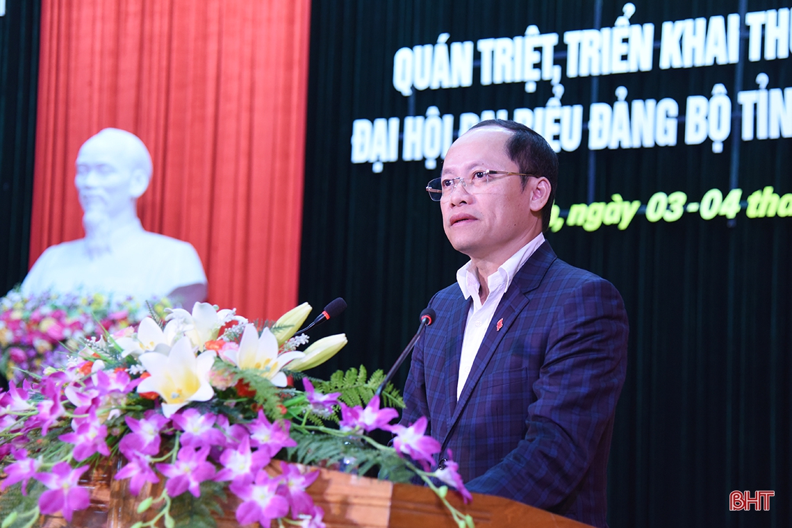 Hà Tĩnh triển khai học tập, quán triệt Nghị quyết Đại hội Đại biểu Đảng bộ tỉnh lần thứ XIX