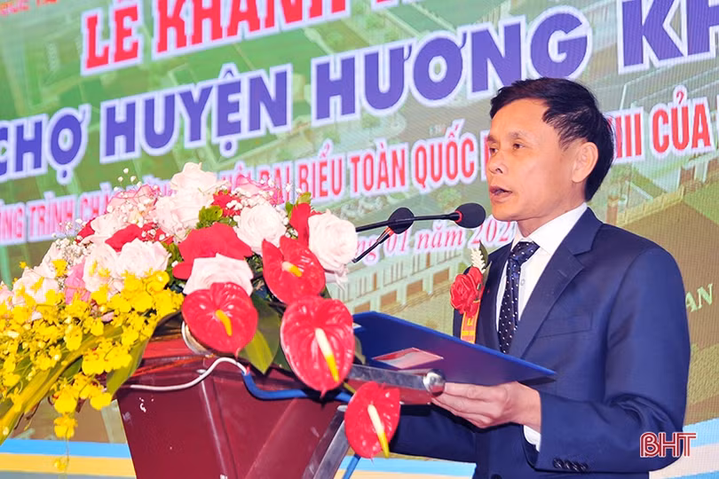 Khánh thành chợ 122 tỷ đồng ở huyện miền núi Hà Tĩnh