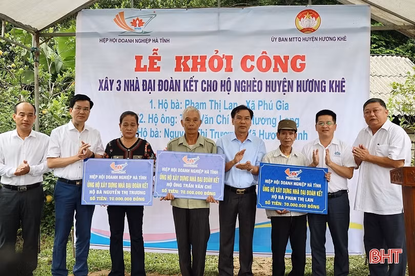 Xây nhà tình nghĩa cho gia đình khó khăn ở Hương Khê