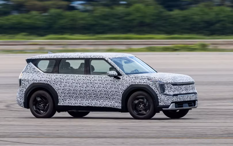 Bản chạy thử xe điện Kia EV9 lộ diện