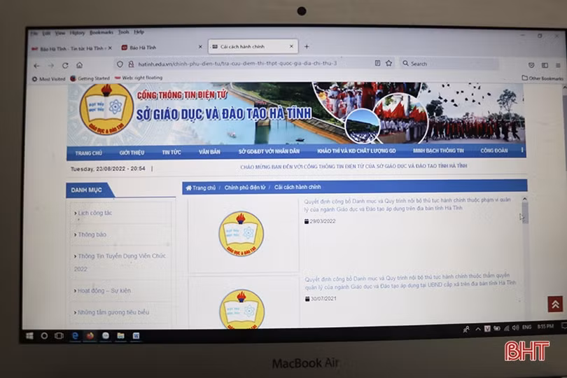 Chuyển đổi số giúp ngành GD&ĐT Hà Tĩnh nâng cao chỉ số cải cách hành chính