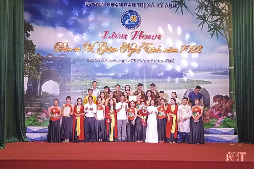 Phường Kỳ Trinh giành giải nhất Liên hoan Dân ca ví, giặm Nghệ Tĩnh thị xã Kỳ Anh