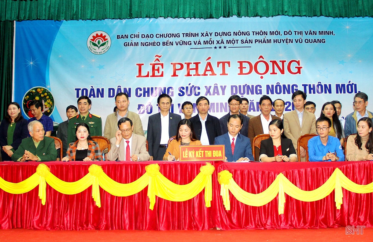 Vũ Quang vững vàng trên hành trình xây dựng huyện nông thôn mới nâng cao