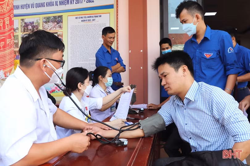 Ngày hội hiến máu nhân đạo ở Vũ Quang thu về 145 đơn vị máu