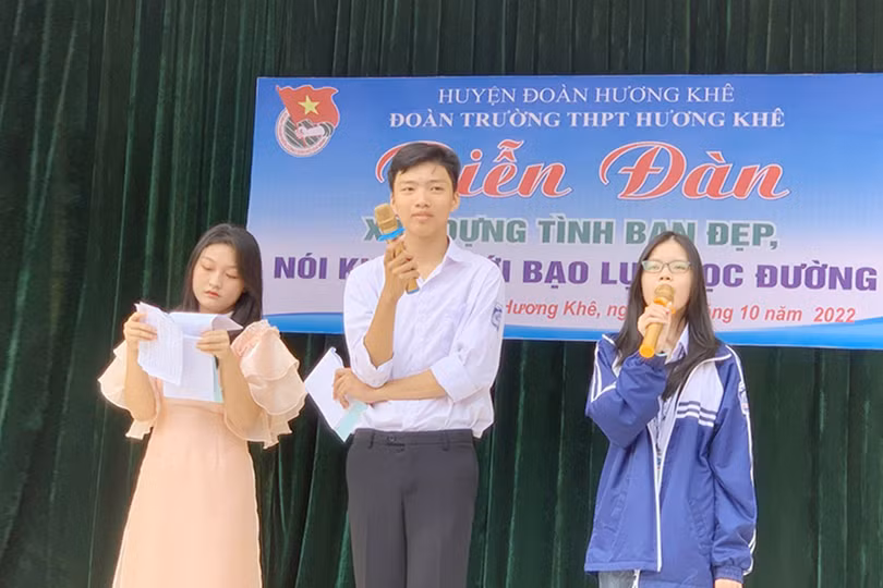 Các trường học ở Hà Tĩnh tích cực “Xây dựng tình bạn đẹp, nói không với bạo lực học đường”