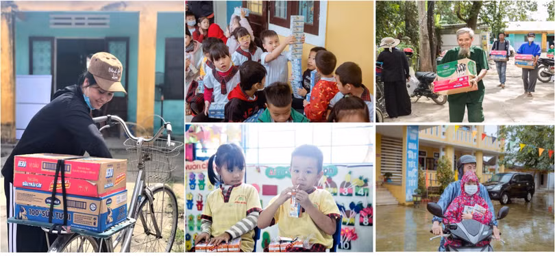 Hơn 155 ngàn sản phẩm Vinamilk gửi đến người dân vùng lũ miền Trung