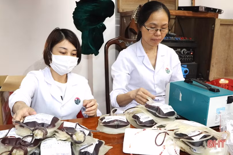 Ngày hội hiến máu nhân đạo ở Vũ Quang thu về 145 đơn vị máu