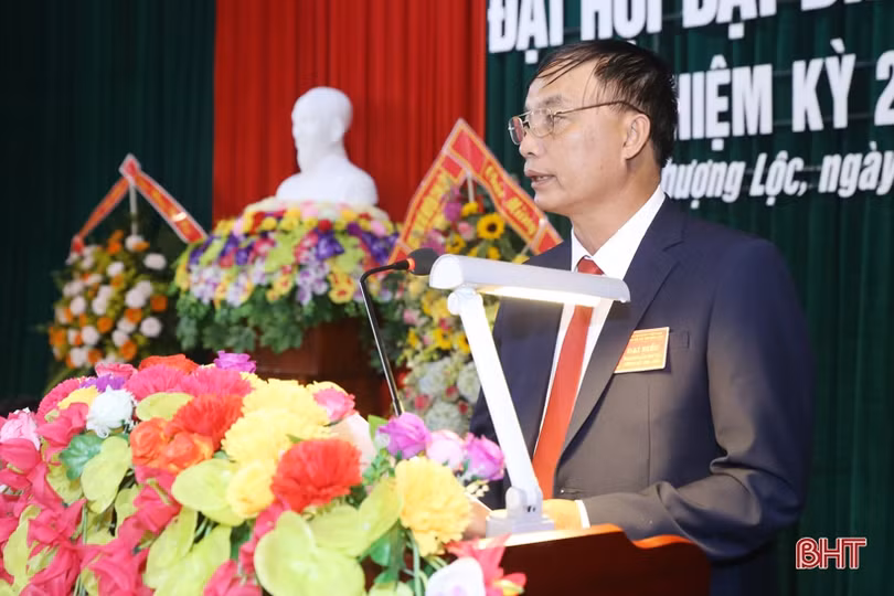 Đảng bộ xã Thượng Lộc tổ chức thành công đại hội điểm đầu tiên của Hà Tĩnh