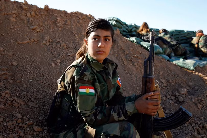 nhung nu chien binh nguoi kurd tren chien truong chong is o mosul