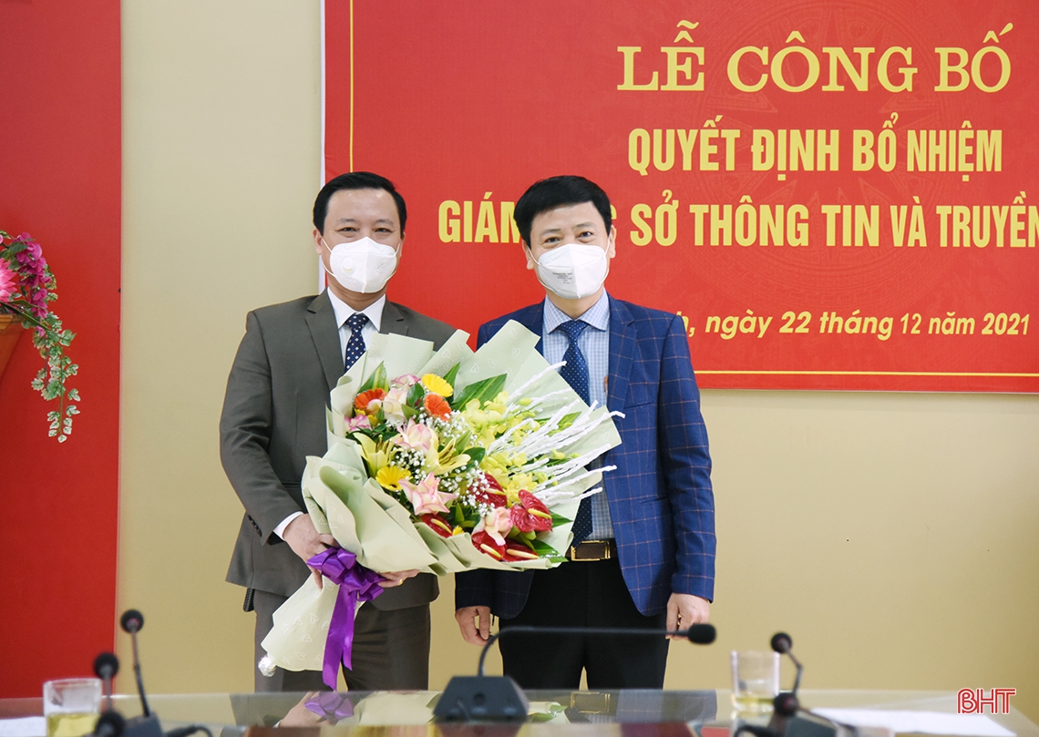 Ông Đậu Tùng Lâm giữ chức Giám đốc Sở Thông tin và Truyền thông Hà Tĩnh
