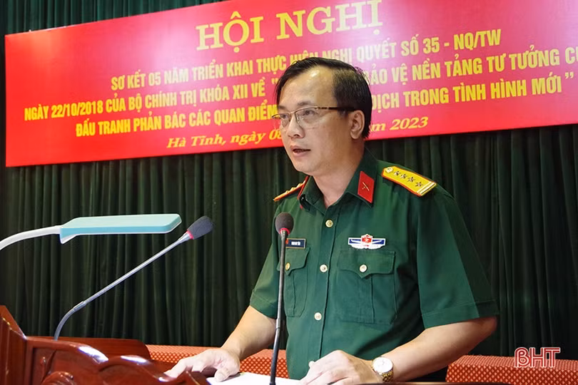 Đảng ủy Quân sự tỉnh đẩy mạnh đấu tranh với các quan điểm sai trái, thù địch